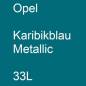 Preview: Opel, Karibikblau Metallic, 33L.